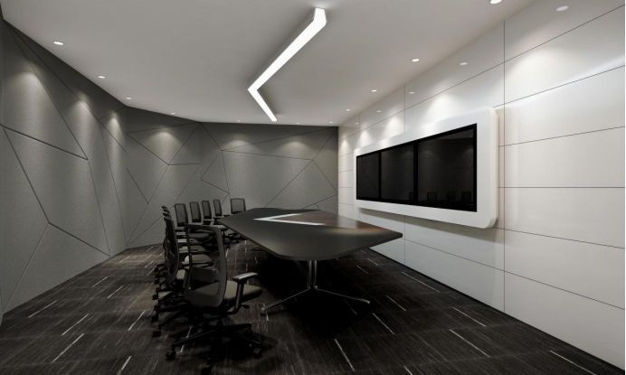 1400平米外貿(mào)公司辦公室平面方案設(shè)計(jì)圖