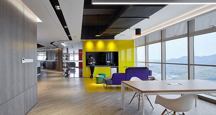 600平科技公司辦公室裝修設計案例效果圖