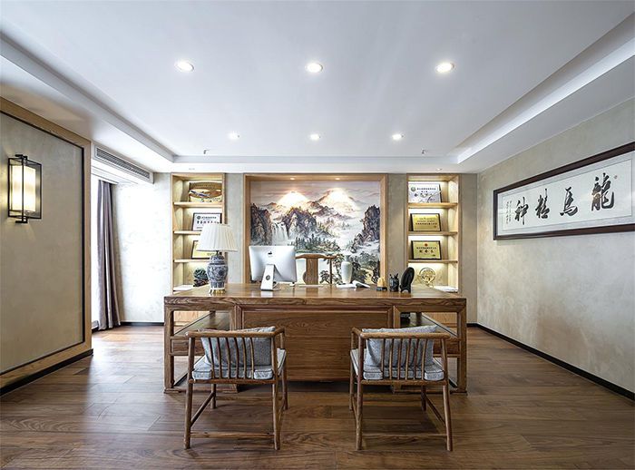 500平中式風(fēng)格辦公室設(shè)計(jì)特點(diǎn)一般有哪些