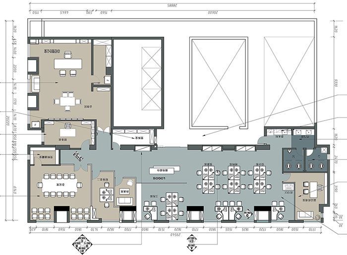 新中式風(fēng)格總經(jīng)理辦公室裝修效果圖