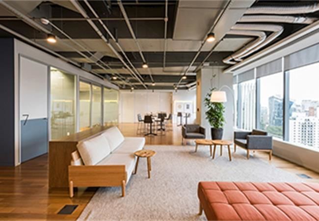 教育信息公司辦公室裝修設(shè)計案例，簡裝也能高大上