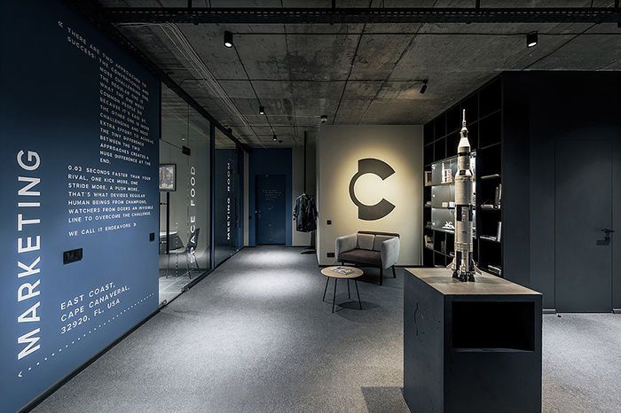 軟件公司工業(yè)風(fēng)辦公室裝修設(shè)計(jì)案例效果圖