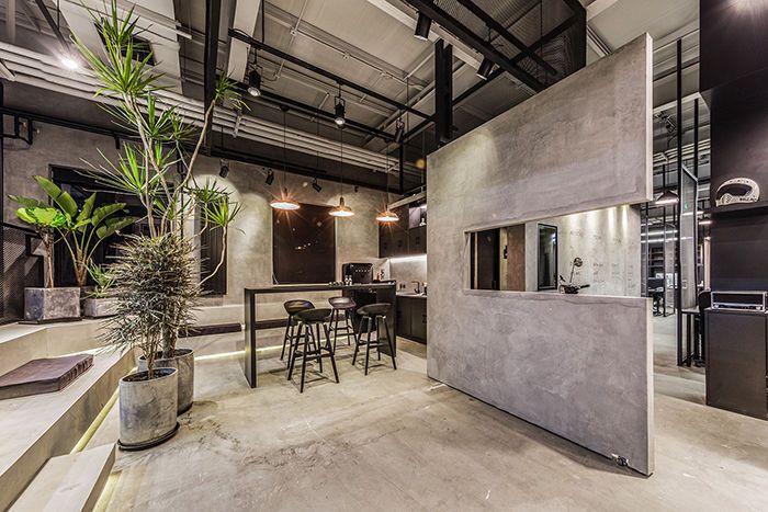 400平低預算工業(yè)風辦公室裝修效果圖