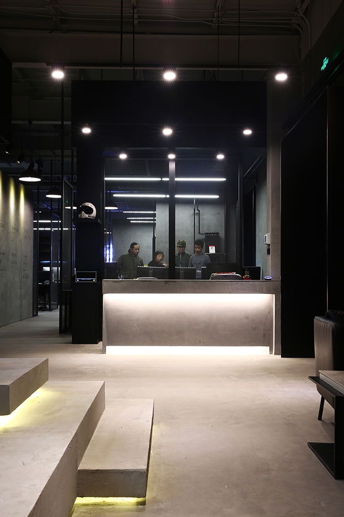 400平工作室裝修案例-工業(yè)風辦公室裝修設(shè)計圖