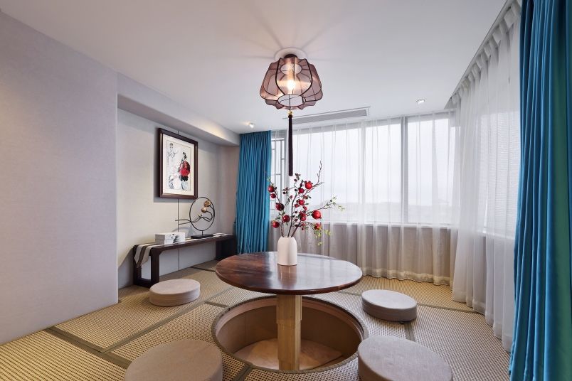 古色古香的中式養(yǎng)生會(huì)館裝修效果圖