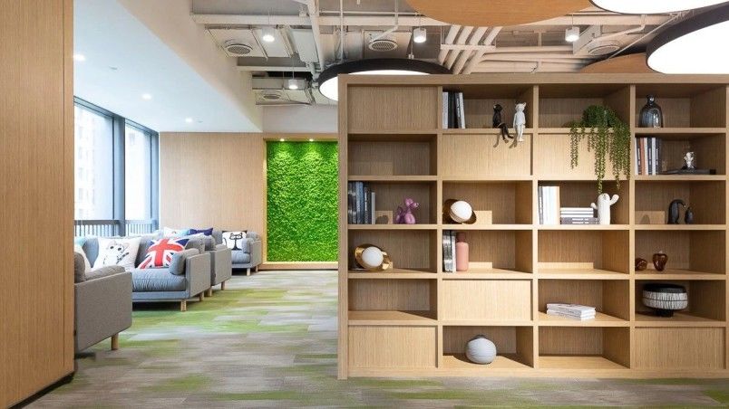 科技公司辦公室裝修設(shè)計(jì)案例效果圖