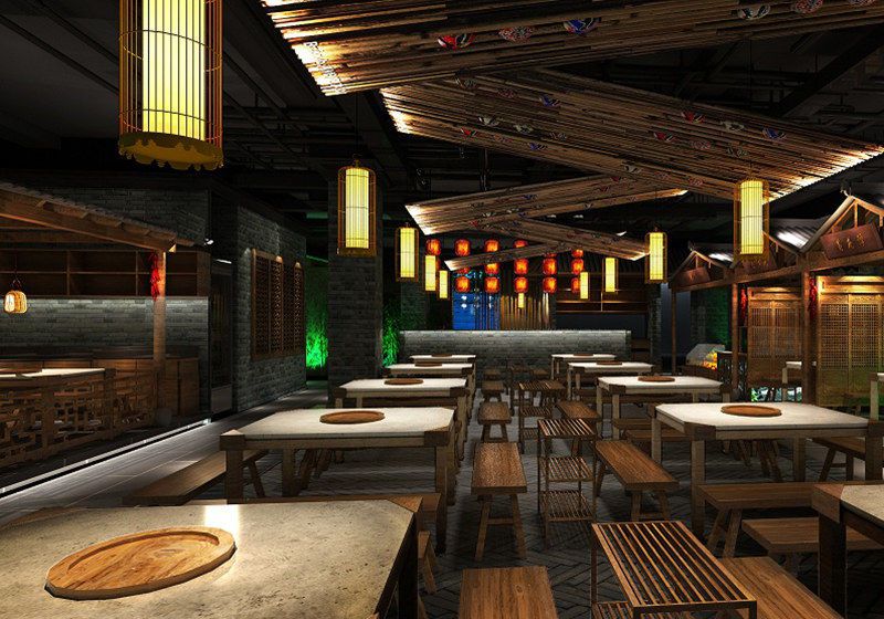 200平火鍋店裝修設(shè)計(jì)