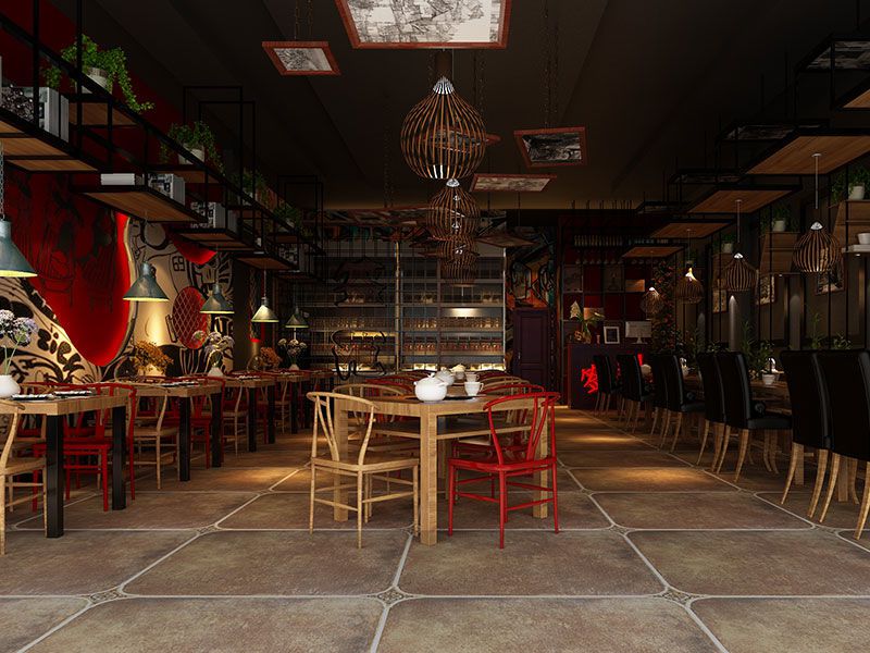 合肥火鍋店裝修效果圖