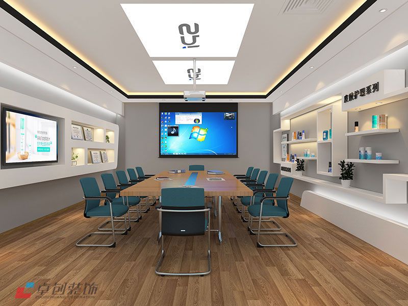 高檔生物科技公司辦公室裝修效果圖