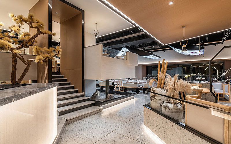 新中式風(fēng)格川菜館裝修設(shè)計(jì)案例