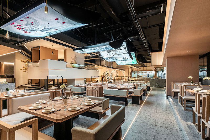 新中式風(fēng)格川菜館裝修設(shè)計(jì)案例