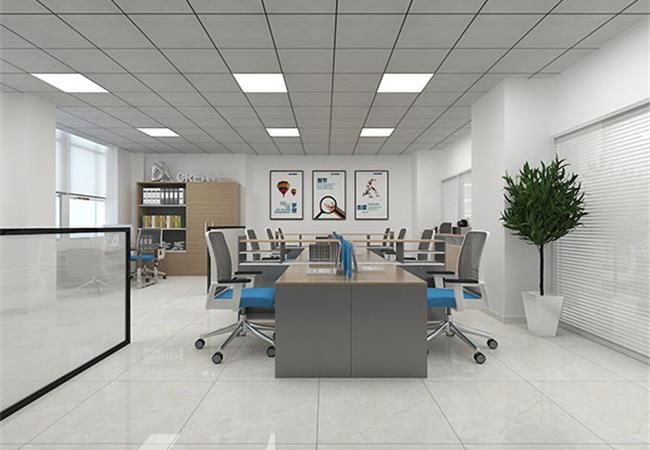 合肥廬陽(yáng)區(qū)1000平建設(shè)工程公司辦公室裝修案例